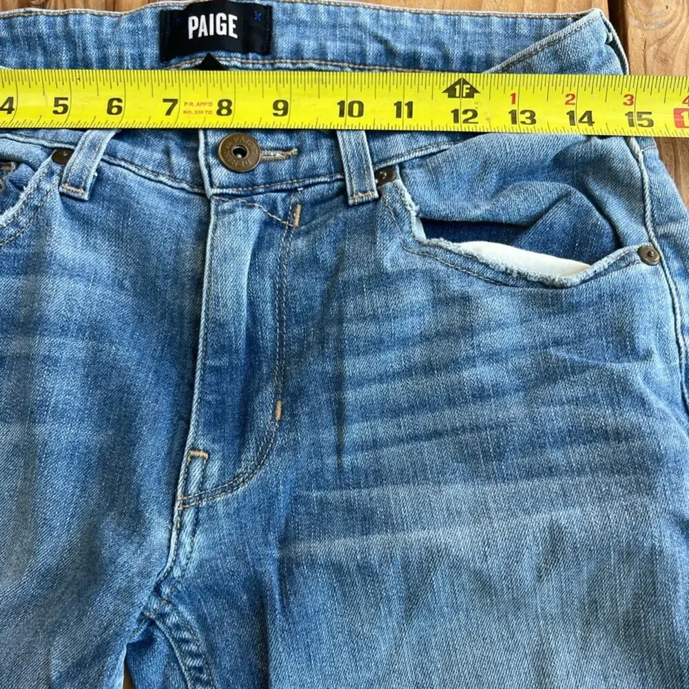 PAIGE Jeans Womens 28 BLue Denim Straight Lennox Medium Wash